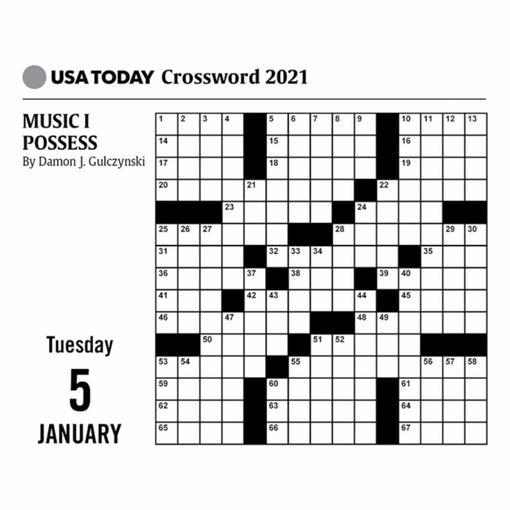 USA Today Crossword Puzzle Desk Calendar 2021 At Calendar