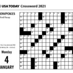 USA Today Crossword Puzzles 2021 Day To Day Calendar