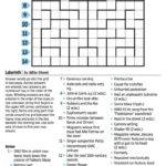 Wall Street Journal Crossword Puzzle Printable Printable