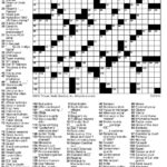 Washington Post Crossword Printable Puzzle Puzzles