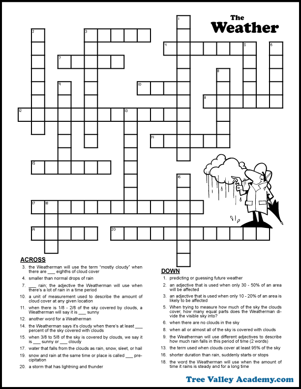 Crossword Puzzle For Primary School Pdf