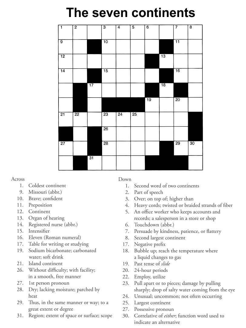 Aarp Crossword Puzzles Printable