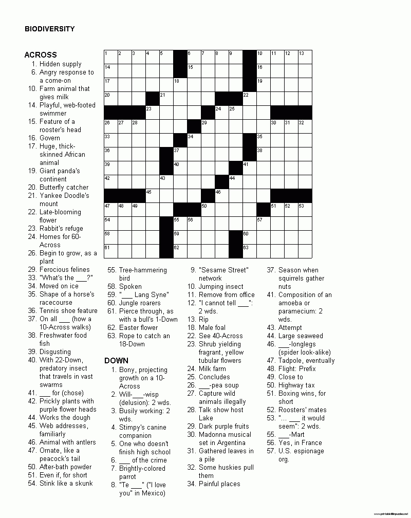 Christmas Crossword Puzzles Printable For Adults