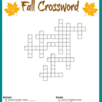 4Th Grade Crossword Puzzles Printable Printable
