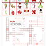 A Christmas Crossword With Word Bank English ESL