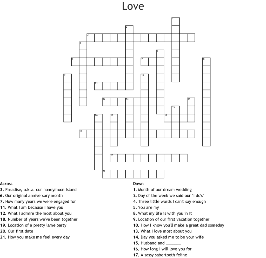 A Valentine S Day Love Puzzle From Your Sweet Sir