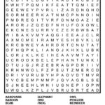 Animal Word Search For Kids Free Printable Download