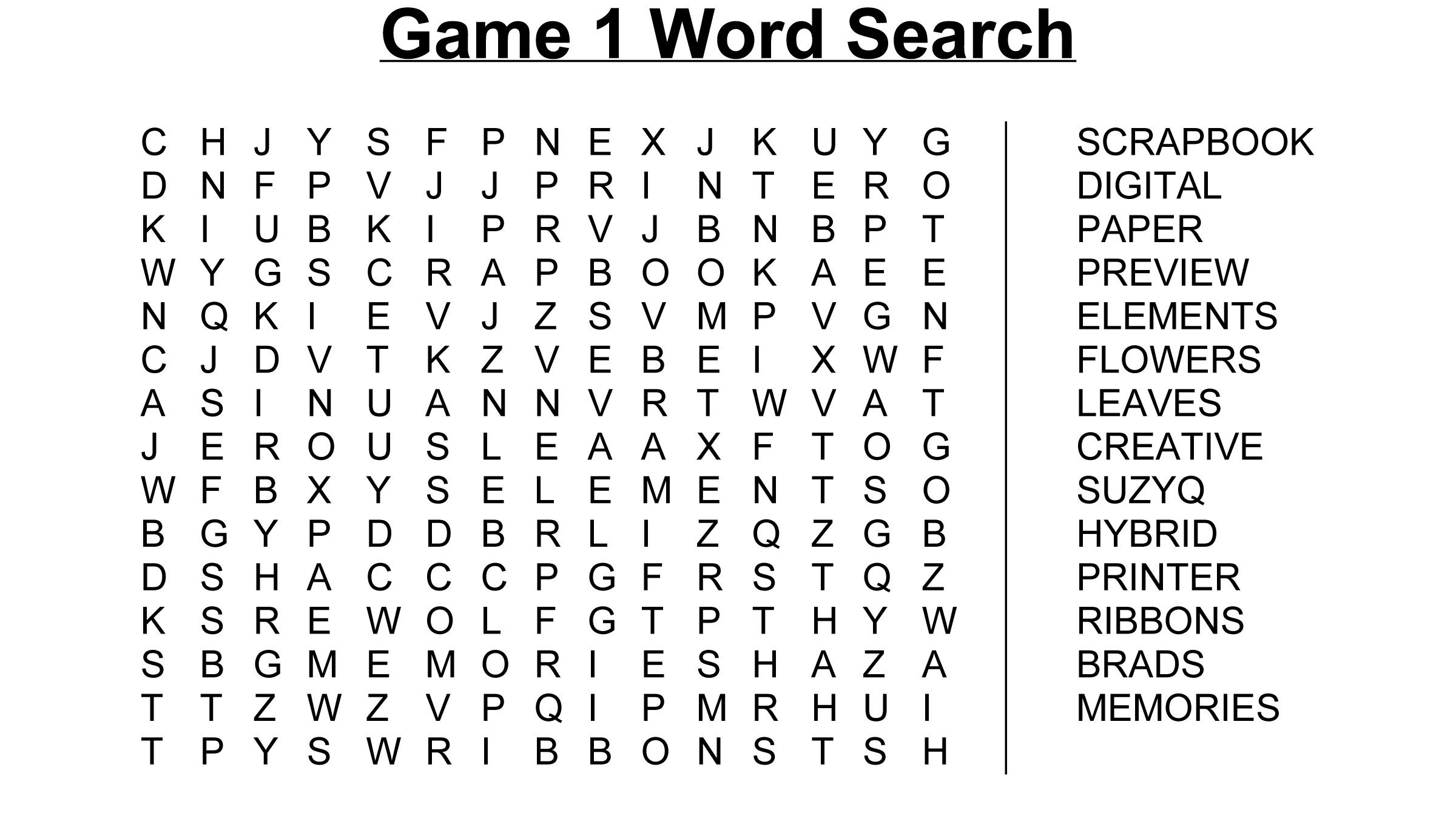 Free Printable Word Searches And Crossword Puzzles