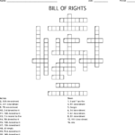 BILL OF RIGHTS Crossword WordMint