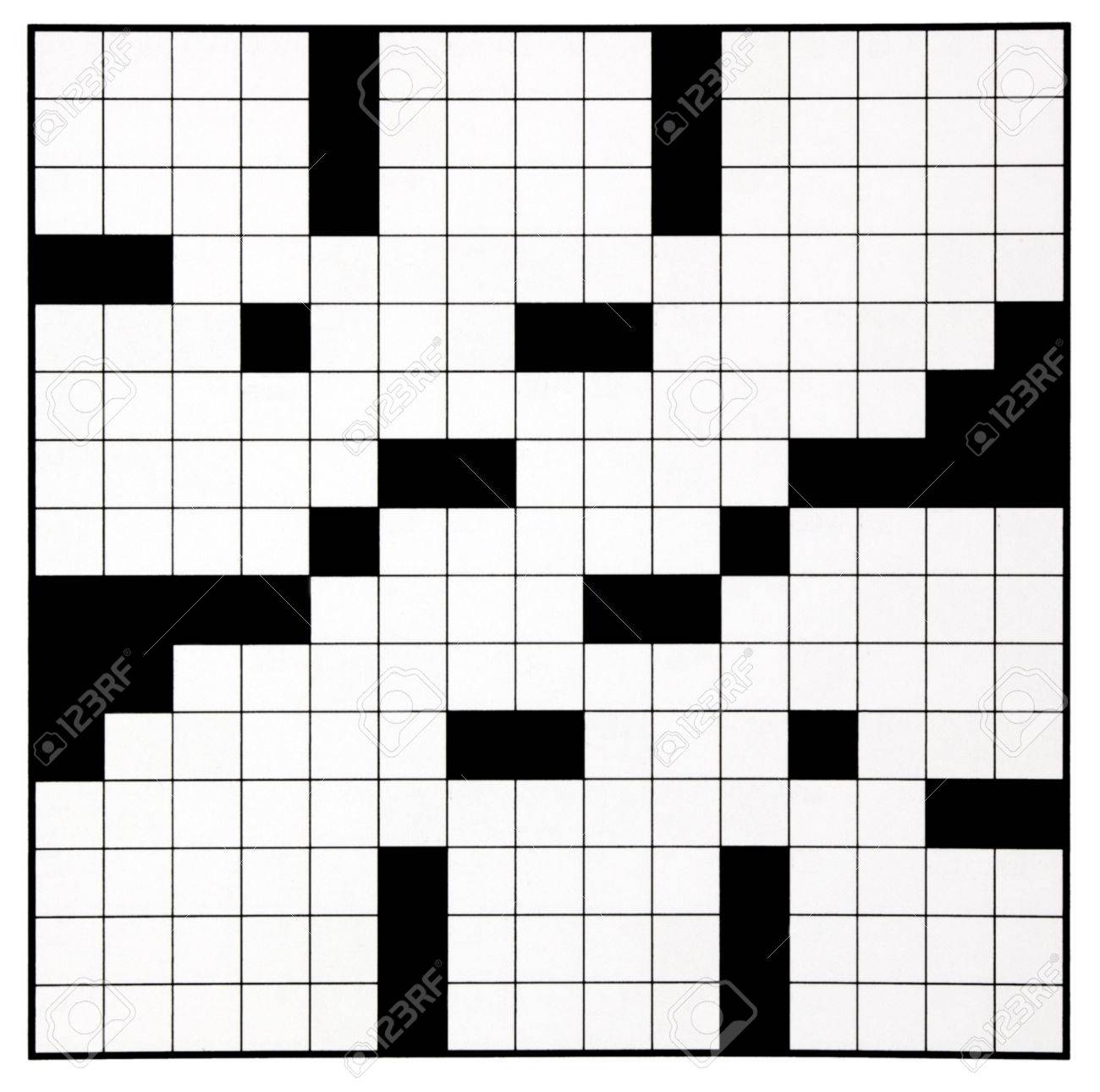 Blank Crossword Puzzle Grids Printable