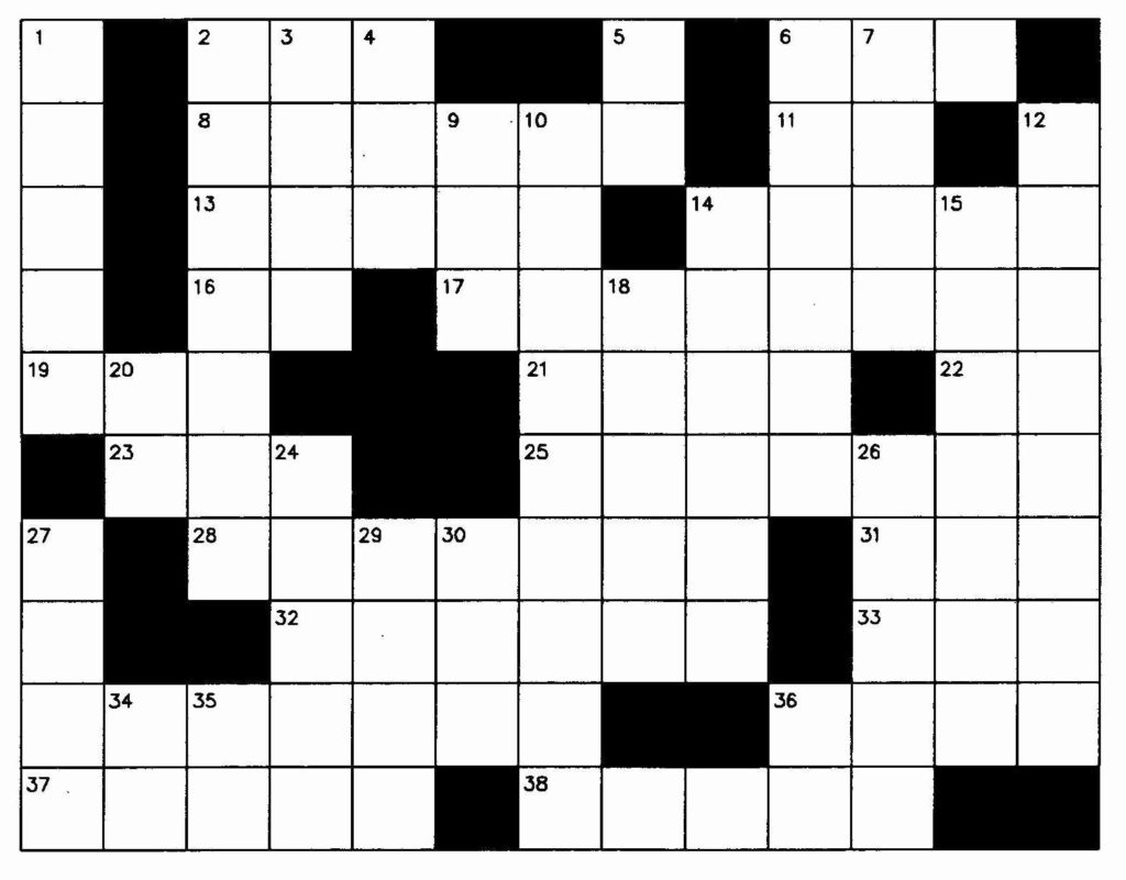 Blank Crossword Puzzle Maker In 2020 With Images