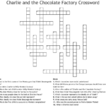 Charlie And The Chocolate Factory Printable Crossword