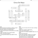 Cinco De Mayo Crossword WordMint