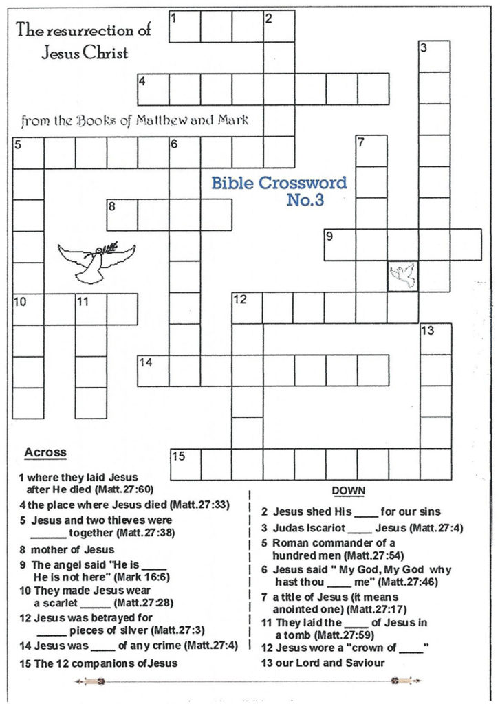 Crossword Puzzle 4 HCPARISH Celestial Church Of Christ