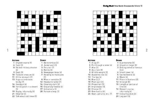 Daily Mail Crossword Printable