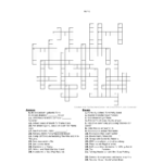 Crossword Puzzles Printable 1980S Printable Crossword
