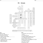 Dr Seuss Books Crossword WordMint