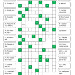 Easy Crosswords 4 English ESL Worksheets For Distance