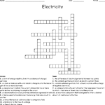 Electricity Crossword Puzzle Printable Printable
