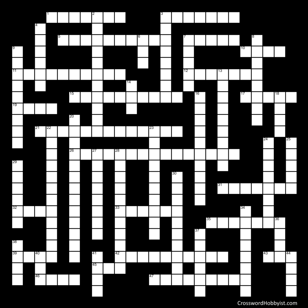 End Of The Year Crossword Crossword Puzzle