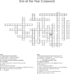End Of The Year Crossword WordMint