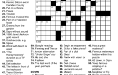 Extra Large Print Crossword Puzzles Free Printable