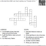 Father S Day Crossword Sermons4Kids