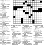 Free Online Printable Crossword Puzzles Printable