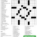 Free Printable Crossword Puzzles Daily Weekly Monthly