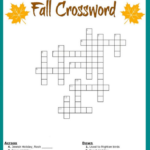 Free Printable Fall Crossword Puzzle In Puzzle Sheets To