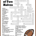 Free Printable Football Crossword Football Kids