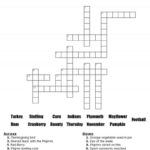 Free Thanksgiving Crossword Puzzle Printable Worksheet