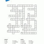 French School Vocabulary Crossword Puzzle