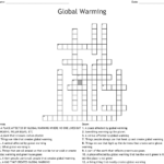 Global Warming Crossword Puzzle Printable Printable