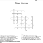 Global Warming Crossword Wordmint Global Warming