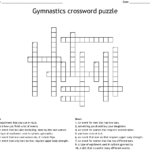 Gymnastics Crosswords Word Searches Bingo Cards WordMint