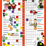 Halloween Crossword Puzzle Halloween Worksheets