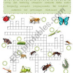Insect Crossword Puzzle Printable Printable Crossword
