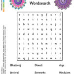 Kids Science Projects Diwali WordSearch Free Download