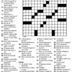 Large Print Crossword Puzzles Printable With Images