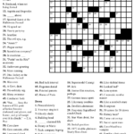Medium Difficulty Printable Crossword Puzzles Printable