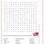 Memorial Day Crossword Puzzle Printable Printable