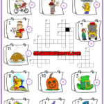 Months ESL Printable Crossword Puzzle Worksheet For Kids