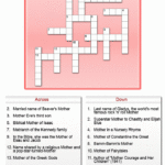 Mother S Day Crossword Puzzle