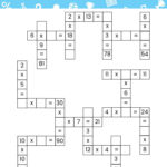 Multiplication Crossword Clase De Matem Ticas Fichas De