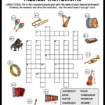 Musical Instruments Crossword