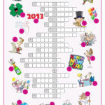 New Year S Eve Day Crossword Puzzle English ESL
