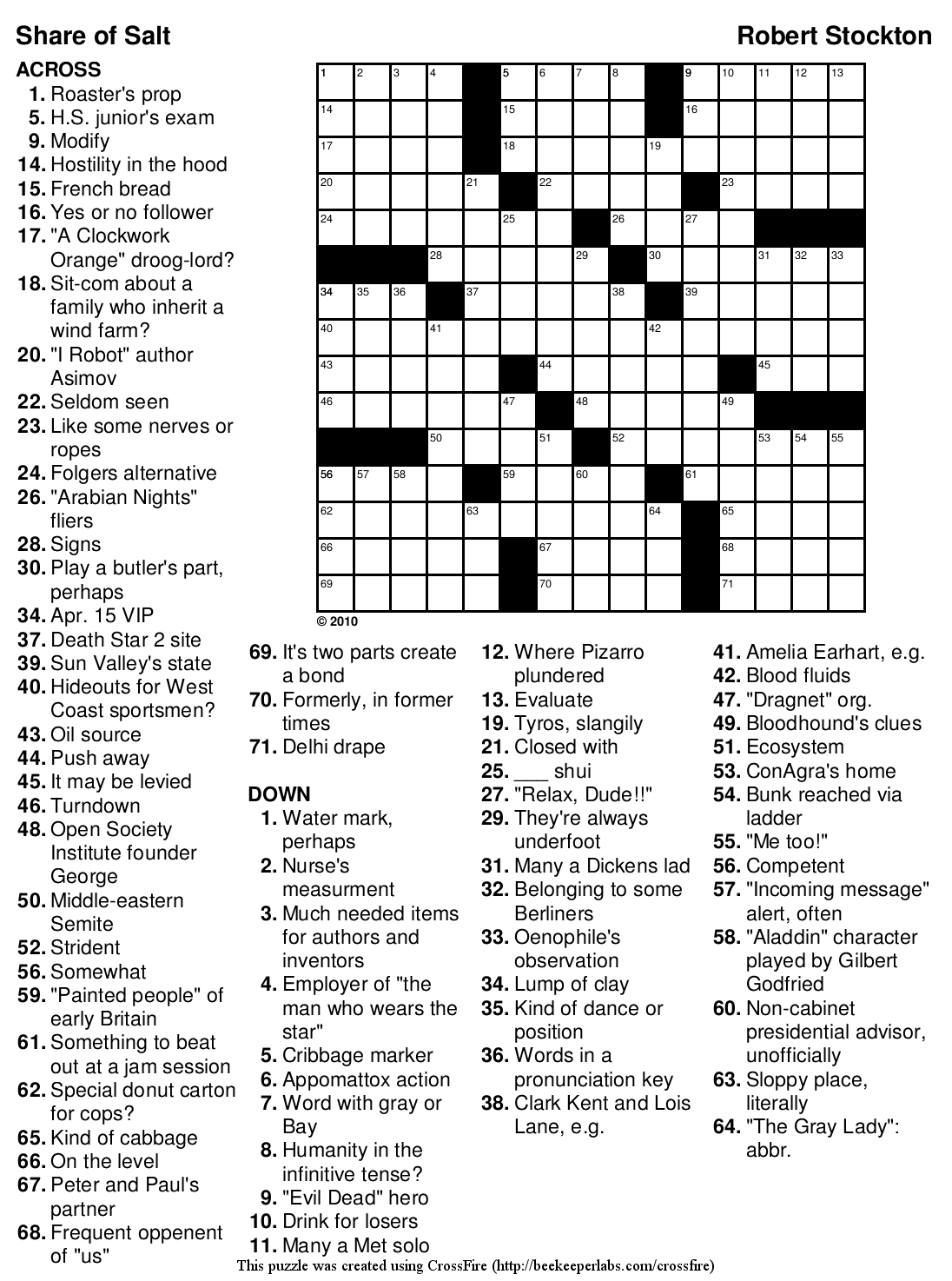 Nfl Crossword Puzzle Printable