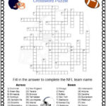NFL Football Teams Crossword Puzzle Free Printable PDF
