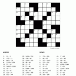 Number Crossword Puzzle Maths Puzzles Free Printable